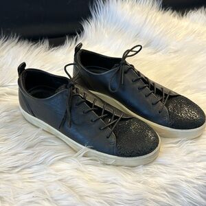 Ecco Black Leather Sneakers